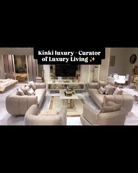 Kinki Luxurious Living Room Settee Furniture